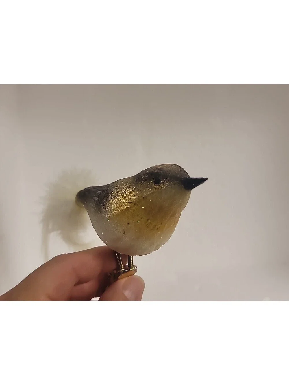 Vintage Mercury Hand Blown Glass Clip On Bird Christmas Ornaments Made In Poland